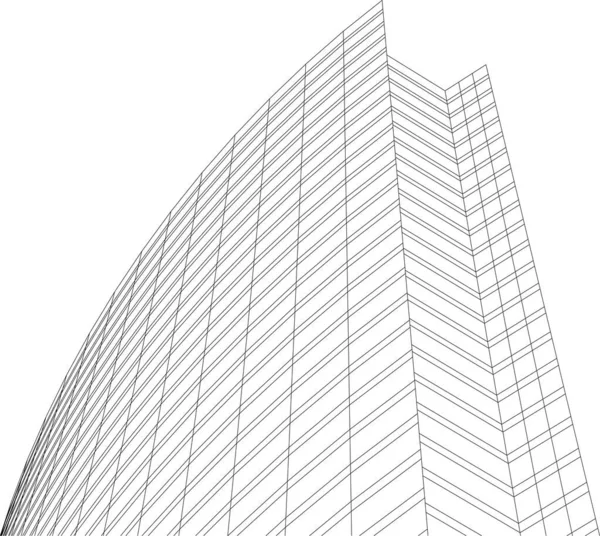 3D内衬建筑艺术 数码壁纸 — 图库矢量图片