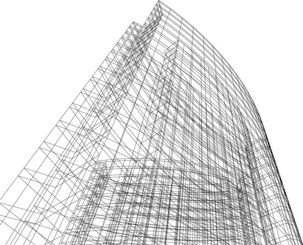 3D内衬建筑艺术 数码壁纸 — 图库矢量图片