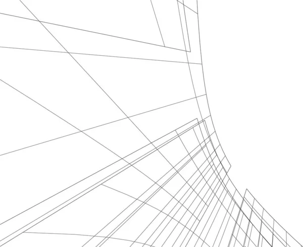 3D内衬建筑艺术 数码壁纸 — 图库矢量图片