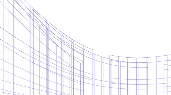 Liniert Architekturkunst Digitale Tapete — Stockvektor