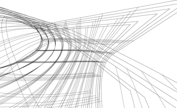 3D内衬建筑艺术 数码壁纸 — 图库矢量图片