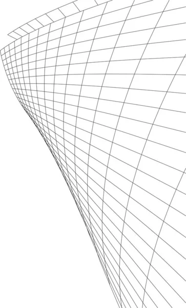 Fodrad Arkitektonisk Konst Digital Tapet — Stock vektor