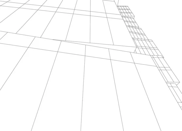 3D内衬建筑艺术 数码壁纸 — 图库矢量图片