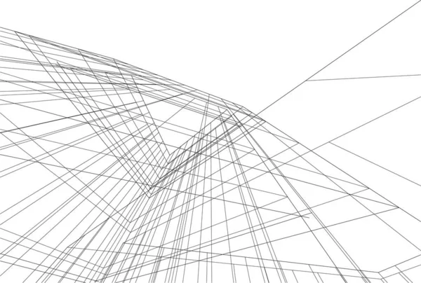 3D内衬建筑艺术 数码壁纸 — 图库矢量图片