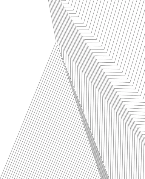 Liniert Architekturkunst Digitale Tapete — Stockvektor