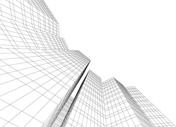 Artă Arhitecturală Căptușită Tapet Digital — Vector de stoc