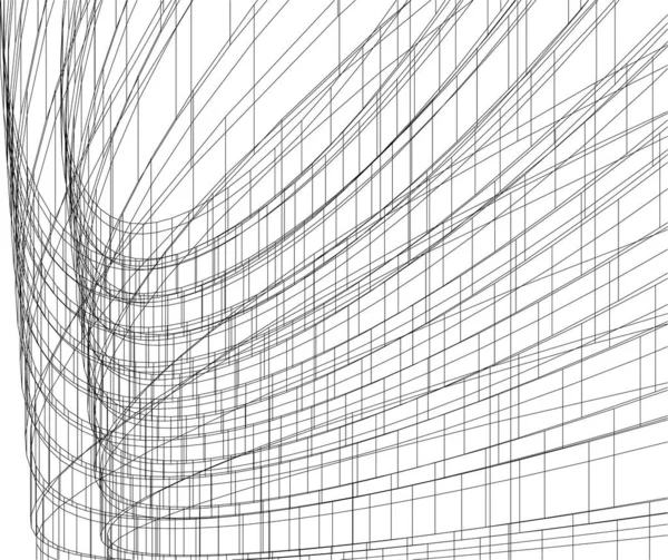 Linkované Architektonické Umění Digitální Tapety — Stockový vektor