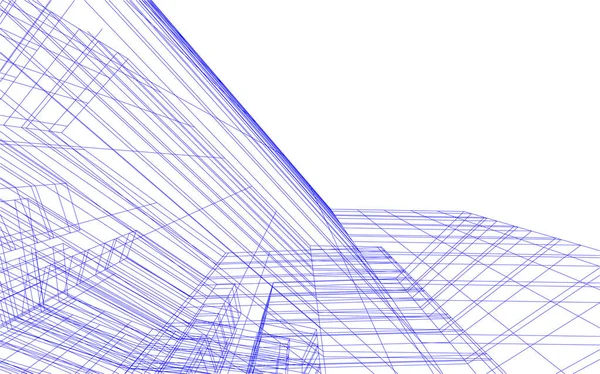 Arte Arquitetônica Forrada Papel Parede Digital —  Vetores de Stock