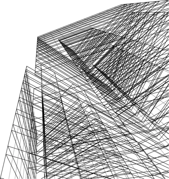 Wyłożona Sztuka Architektoniczna Tapeta Cyfrowa — Wektor stockowy
