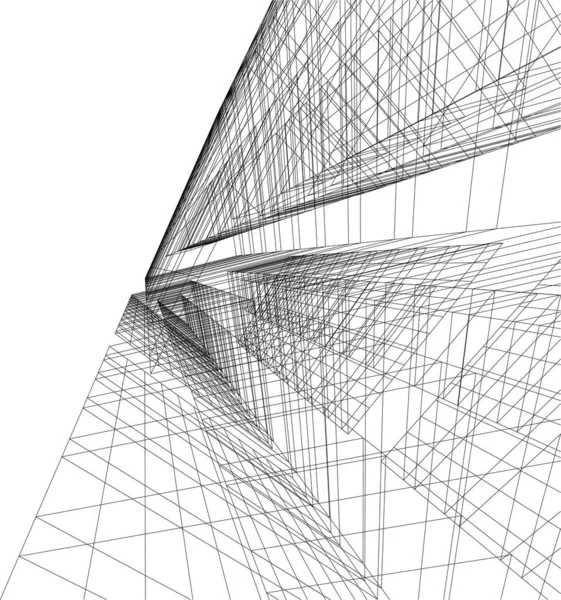 建築美術 デジタル壁紙 — ストックベクタ