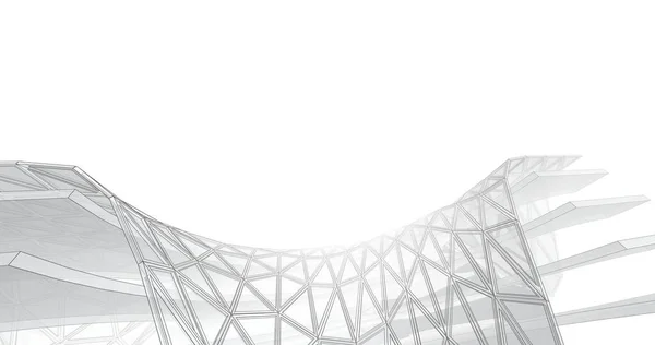 Architekturkunst Digitale Tapete — Stockfoto