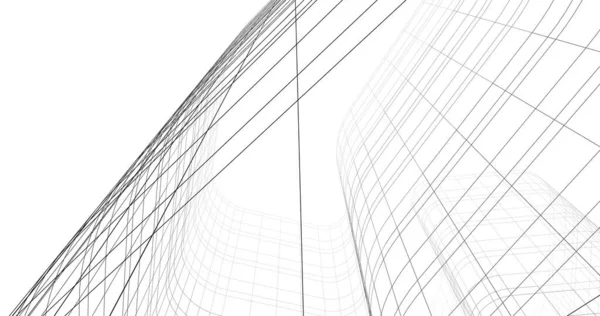 Ausgekleidete Architekturkunst Digitale Tapete — Stockfoto