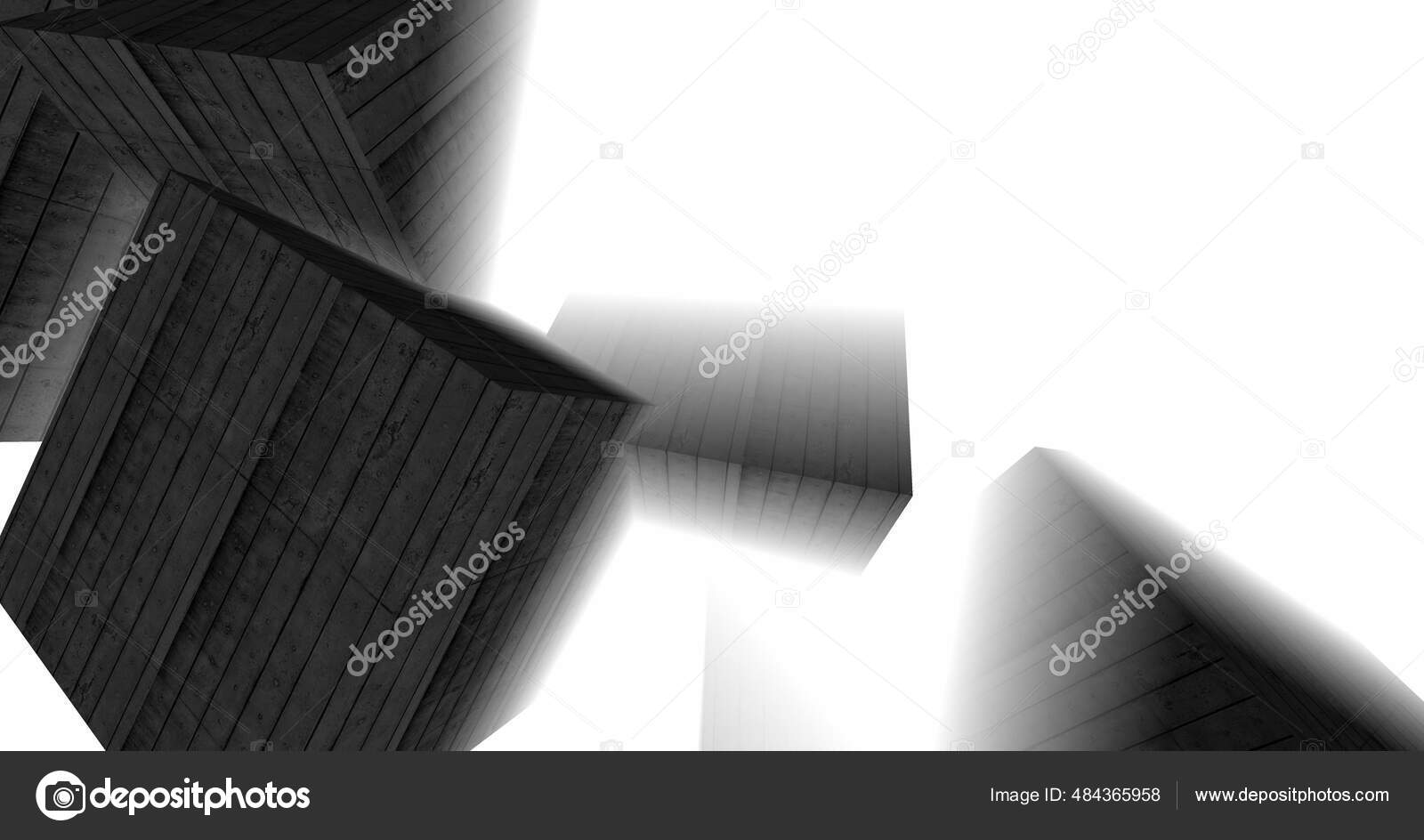 Minimalistic Architectural Art Digital Wallpaper — Stock Photo © YuriyA