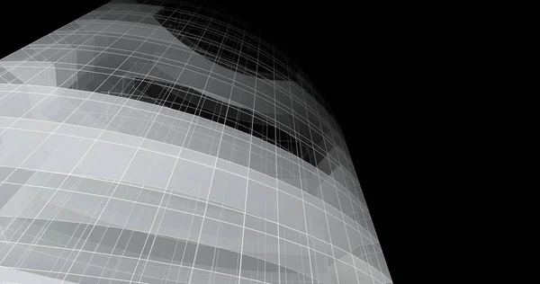 Abstrakt Arkitektonisk Konst Digital Tapet — Stockfoto