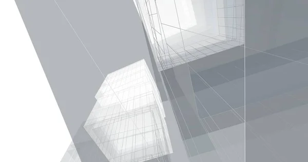 Minimalistische Architekturkunst Digitale Tapete — Stockfoto