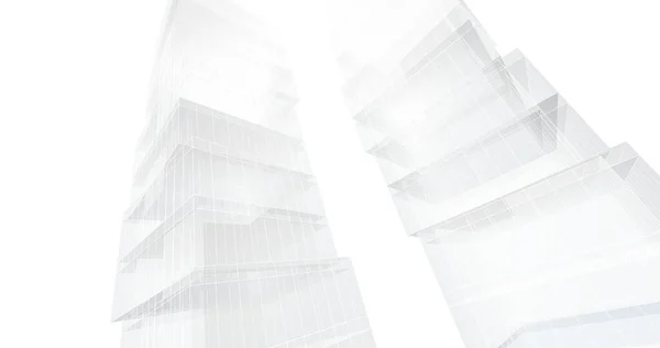 Minimalistische Architectonische Kunst Digitaal Behang — Stockfoto