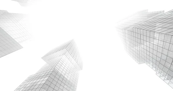 Minimalistisk Arkitektonisk Konst Digital Tapet — Stockfoto