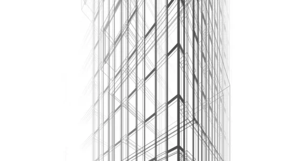 Arte Arquitectónico Minimalista Papel Pintado Digital — Foto de Stock