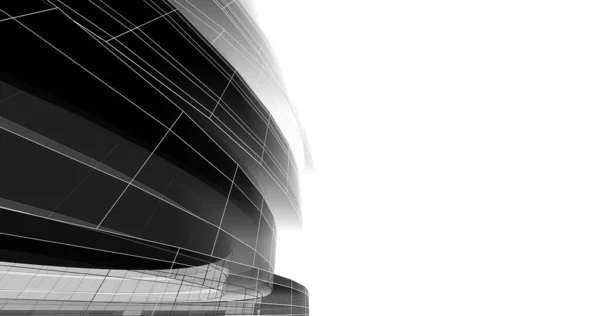 Abstract Architectural Art Digital Wallpaper — Stock Photo, Image