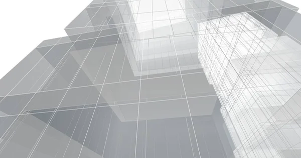 Minimalistická Architektonická Tvorba Digitální Tapety — Stock fotografie
