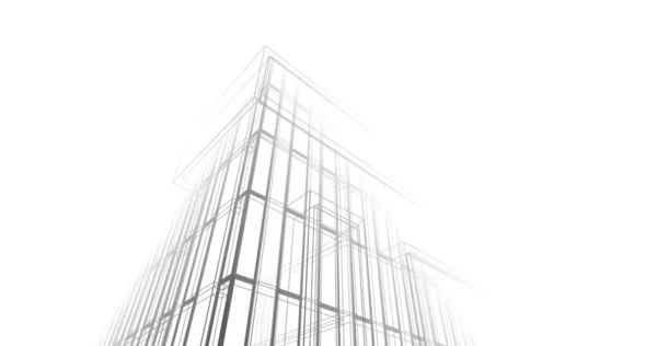 Minimalistische Architekturkunst Digitale Tapete — Stockfoto