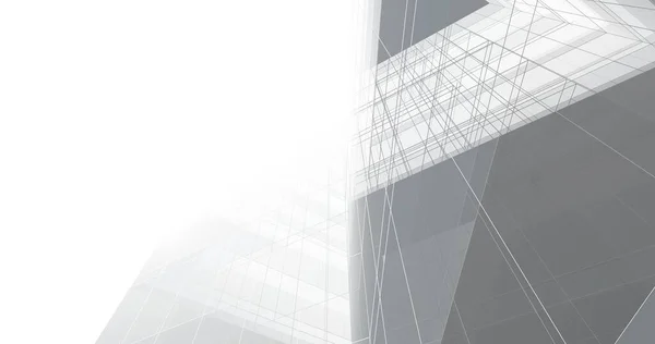 Minimalistic Architectural Art Digital Wallpaper — Stock Photo, Image