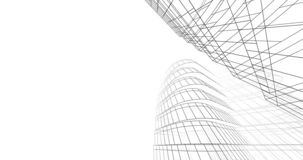 Abstrakte Architekturkunst Digitale Tapete — Stockfoto