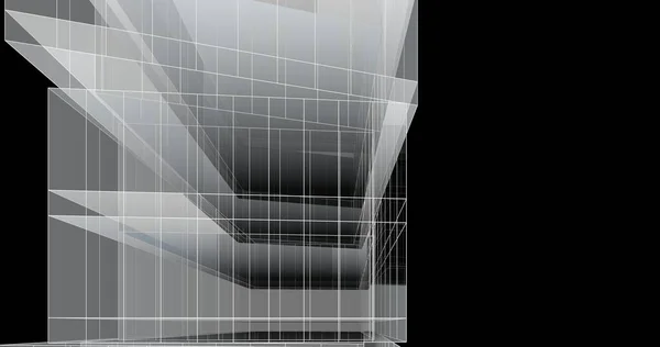 Минималистическое Архитектурное Искусство Цифровые Обои — стоковое фото