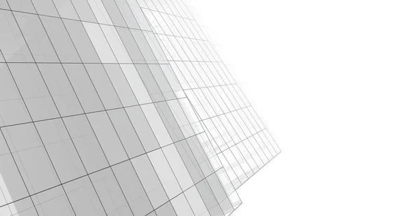 Minimalistic Architectural Art Digital Wallpaper — Stock Photo, Image