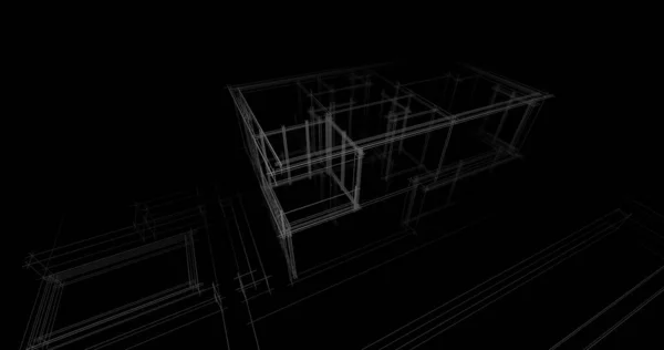 简约建筑艺术 数码壁纸 — 图库照片