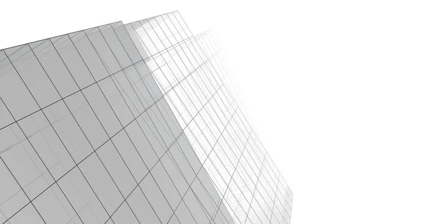 Minimalistic Architectural Art Digital Wallpaper — Stock Photo, Image