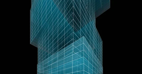 Minimalistische Architectonische Kunst Digitaal Behang — Stockfoto