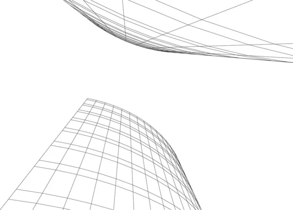 線状の抽象アートデジタル壁紙 — ストックベクタ