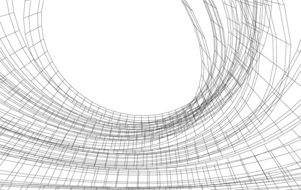 Fodrad Abstrakt Konst Digital Tapet — Stock vektor