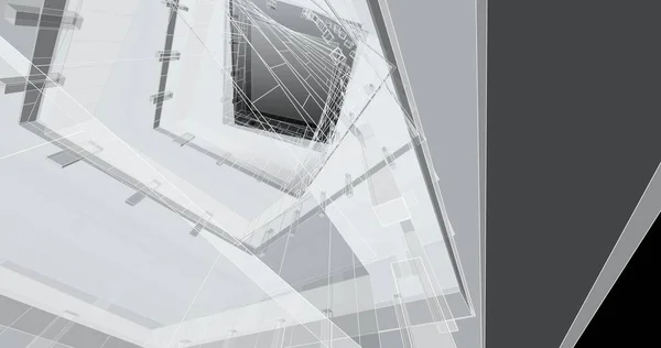 Arkitektonisk Kunst Digital Tapet - Stock-foto