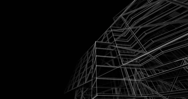 3D建築美術 デジタル壁紙 — ストック写真