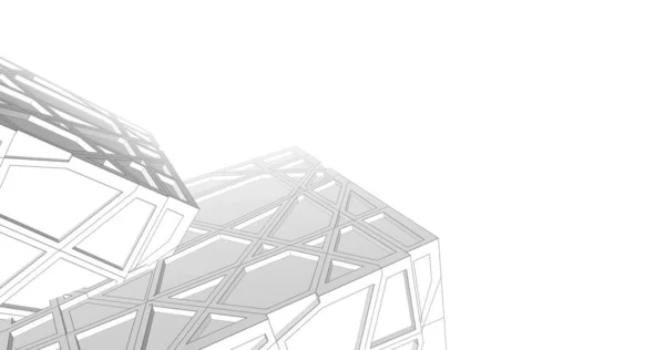 Architekturkunst Digitale Tapete — Stockfoto
