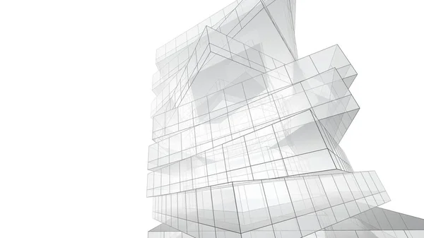 Architectural Art Digital Wallpaper — Stock Photo, Image