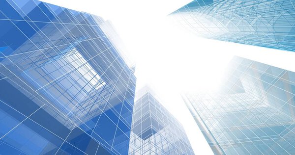 3d architectural art, digital wallpaper