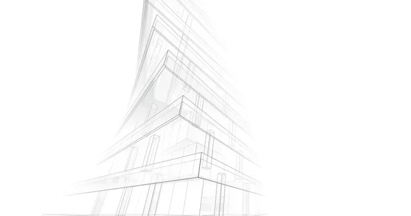 Arte Arquitectónico Papel Pintado Digital — Foto de Stock