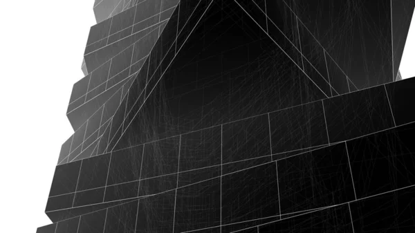 Arkitektonisk Kunst Digitalt Tapeter – stockfoto