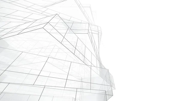 Arkitektonisk Konst Digital Tapet — Stockfoto