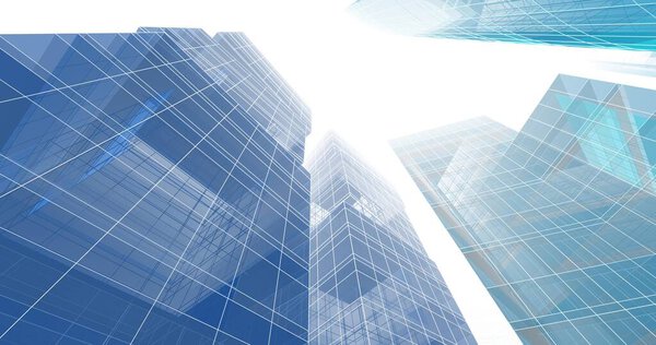 3d architectural art, digital wallpaper