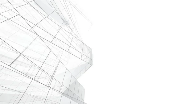 Architectural Art Digital Wallpaper — Stock Photo, Image