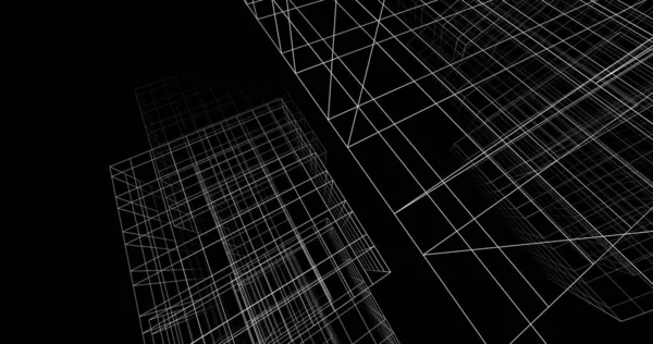 Abstrakte Architekturkunst Digitale Tapete — Stockfoto