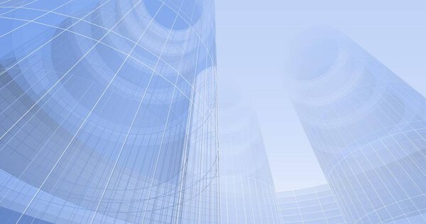 3d architectural art, digital wallpaper