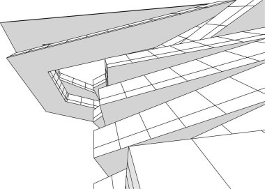 soyut mimari sanat, dijital duvar kağıdı