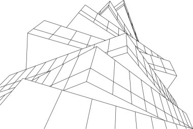 soyut mimari sanat, dijital duvar kağıdı