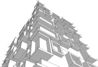 soyut mimari sanat, dijital duvar kağıdı