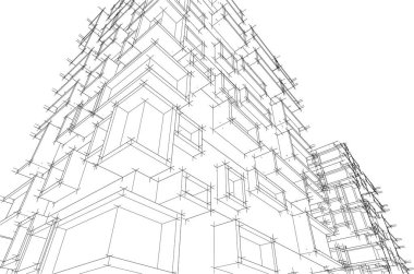 soyut mimari sanat, dijital duvar kağıdı